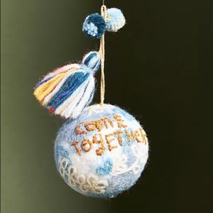 NEW Anthropologie Come Together Unity Globe Earth Ornament